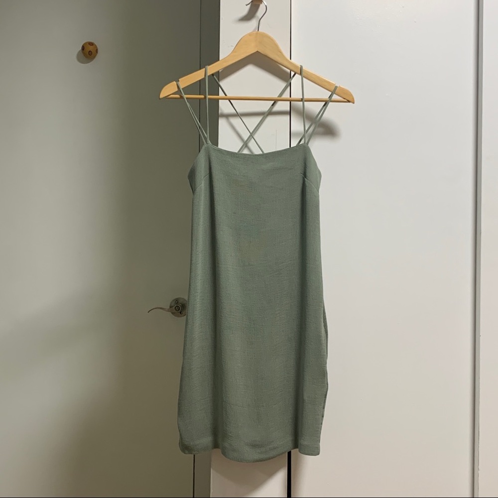 [Used Once] Cami Dress Dusty Green